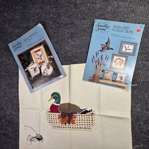 Mallards Duck Cross Stitch Picture Kit Something Special Counted ALMOST COMPLETE